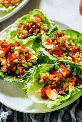 Savory Chicken Lettuce Wraps