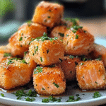 Crispy Baked Salmon Bites