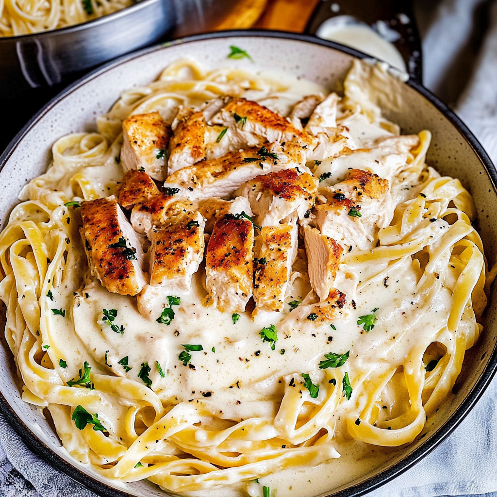 Creamy Chicken Alfredo Pasta