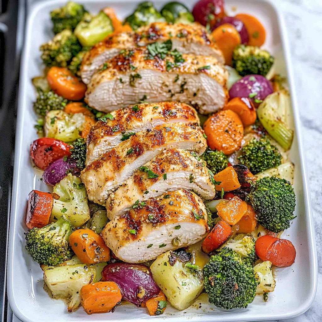 One Pan Chicken and Vegetables