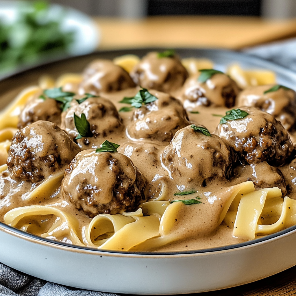 Meatball Stroganoff