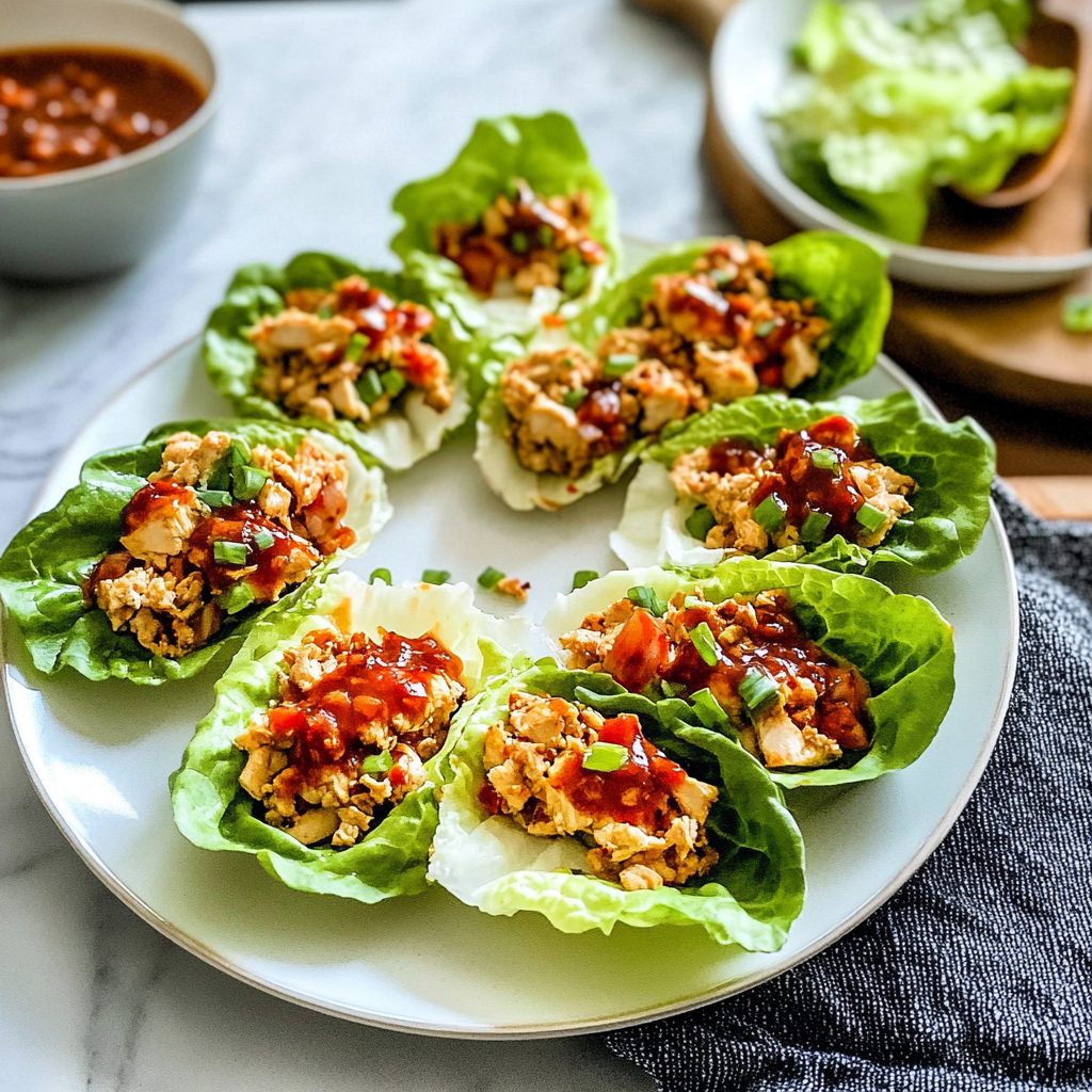 Recipe preparation for Chicken Lettuce Wraps