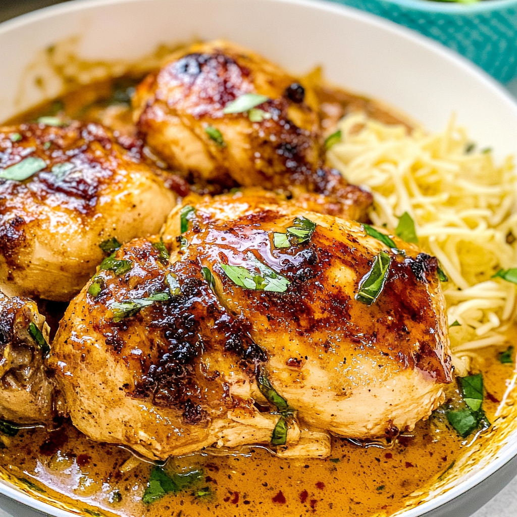 Recipe preparation for Juicy Marry Me Chicken