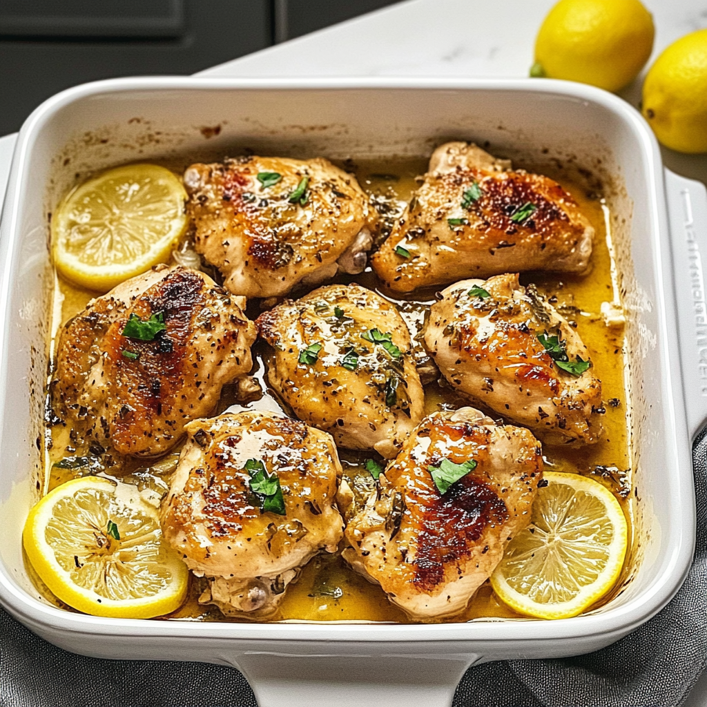 Recipe preparation for Lemon Chicken (Greek/Italian style)