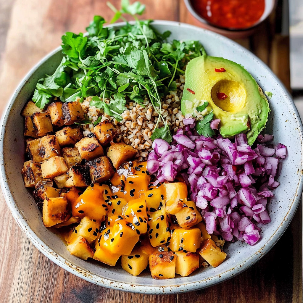 Recipe preparation for Vegan Buddha Bowl