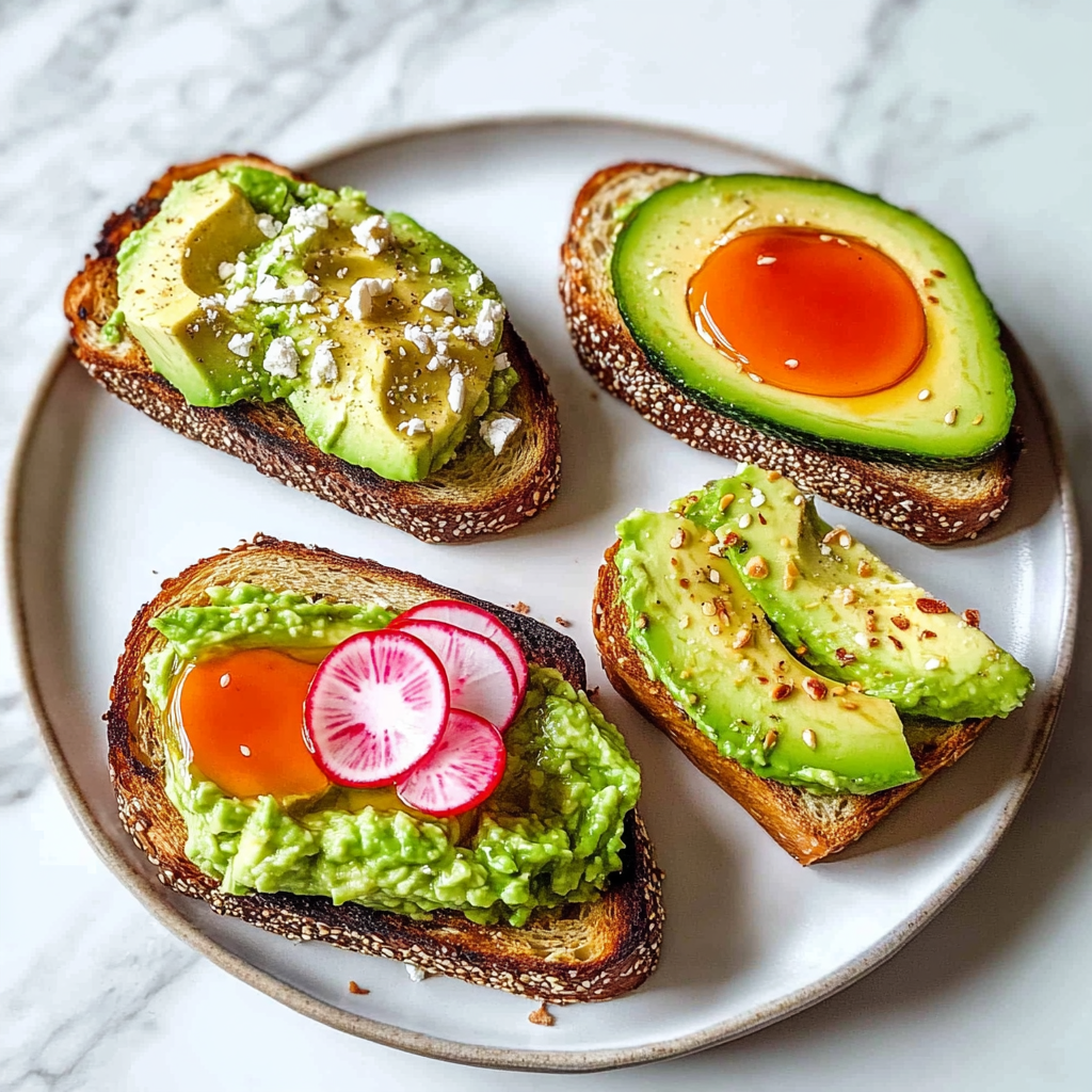 Recipe preparation for Avocado Toast Variations