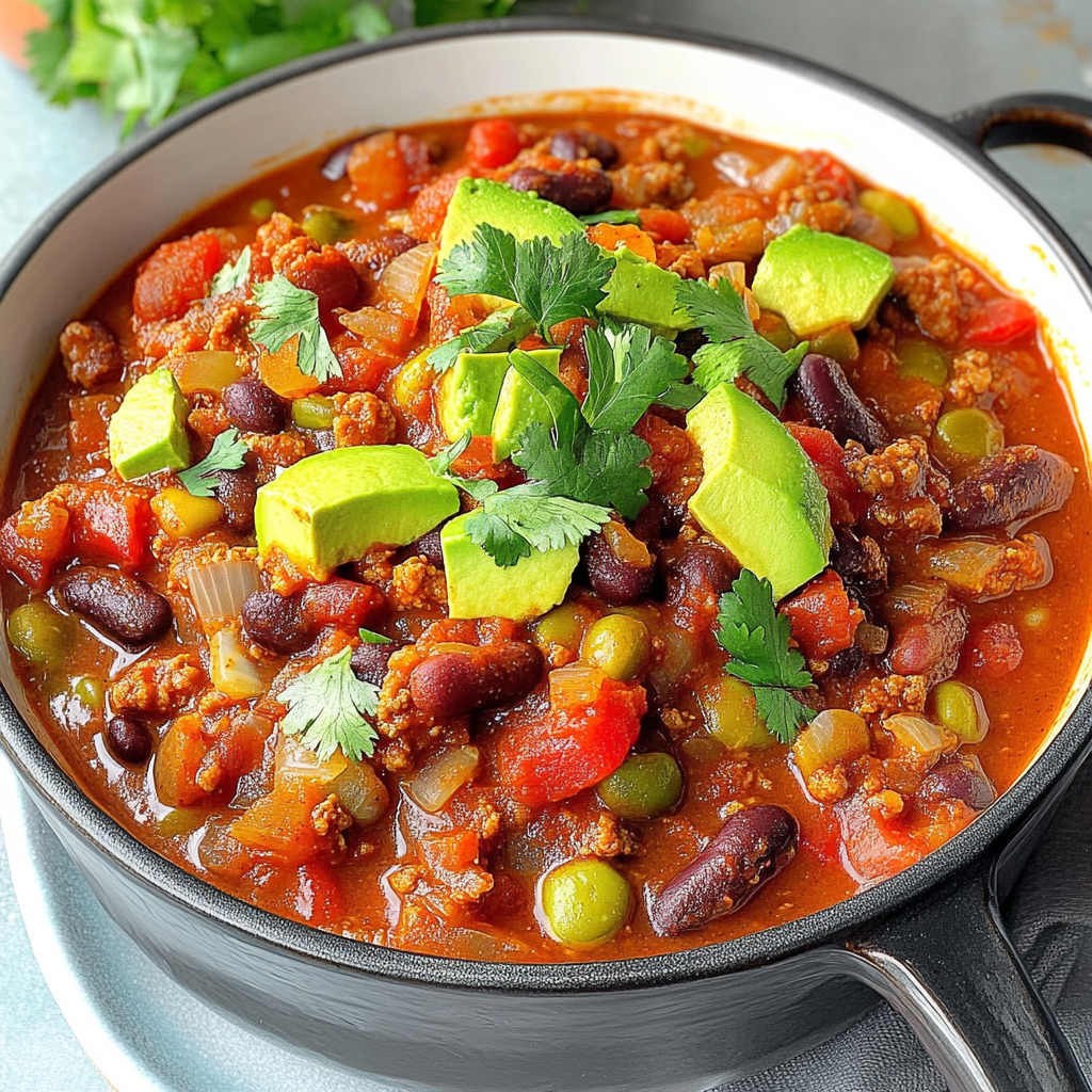 Recipe preparation for Vegetarian Chili