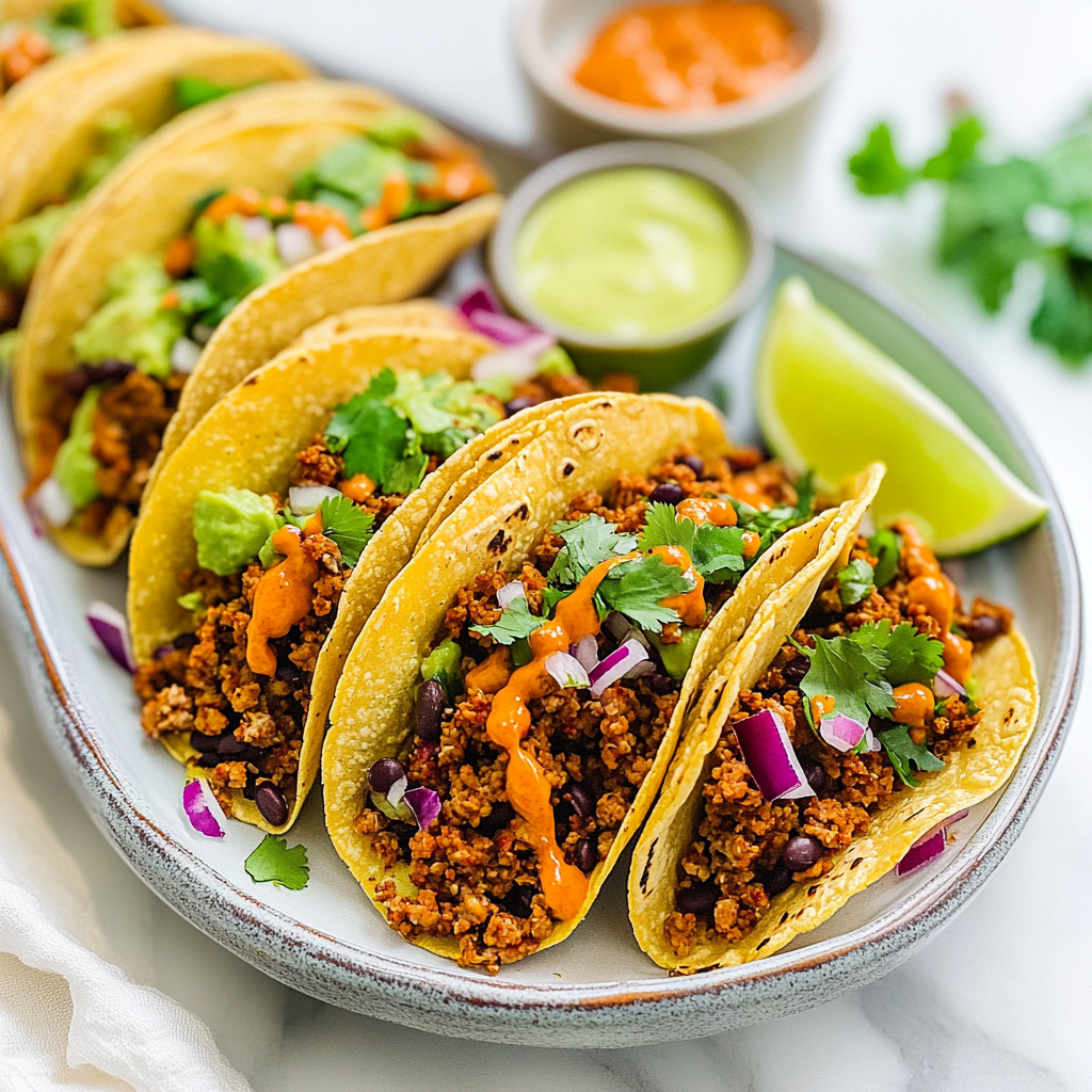 Recipe preparation for Vegan Tacos