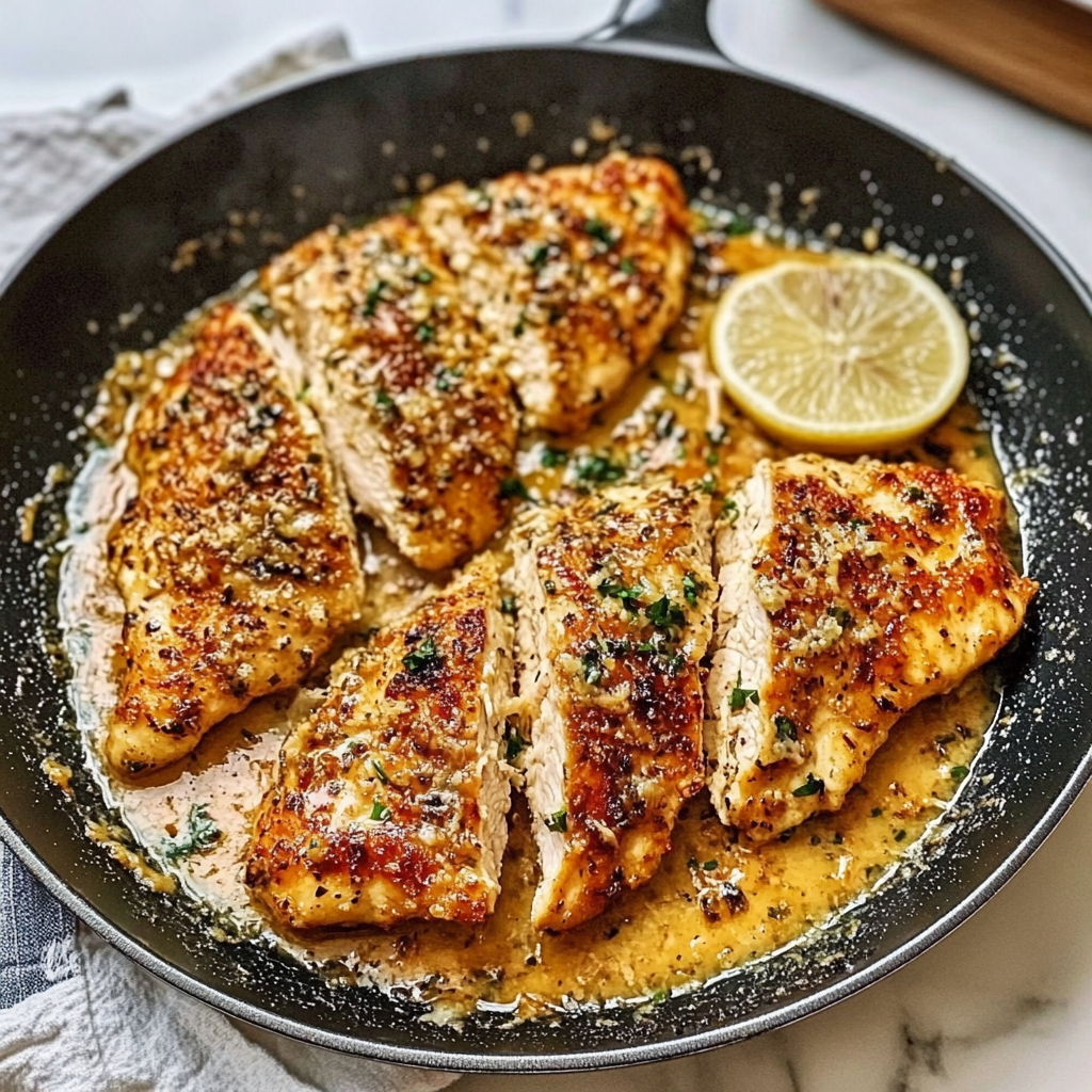 Recipe preparation for Garlic Parmesan Chicken