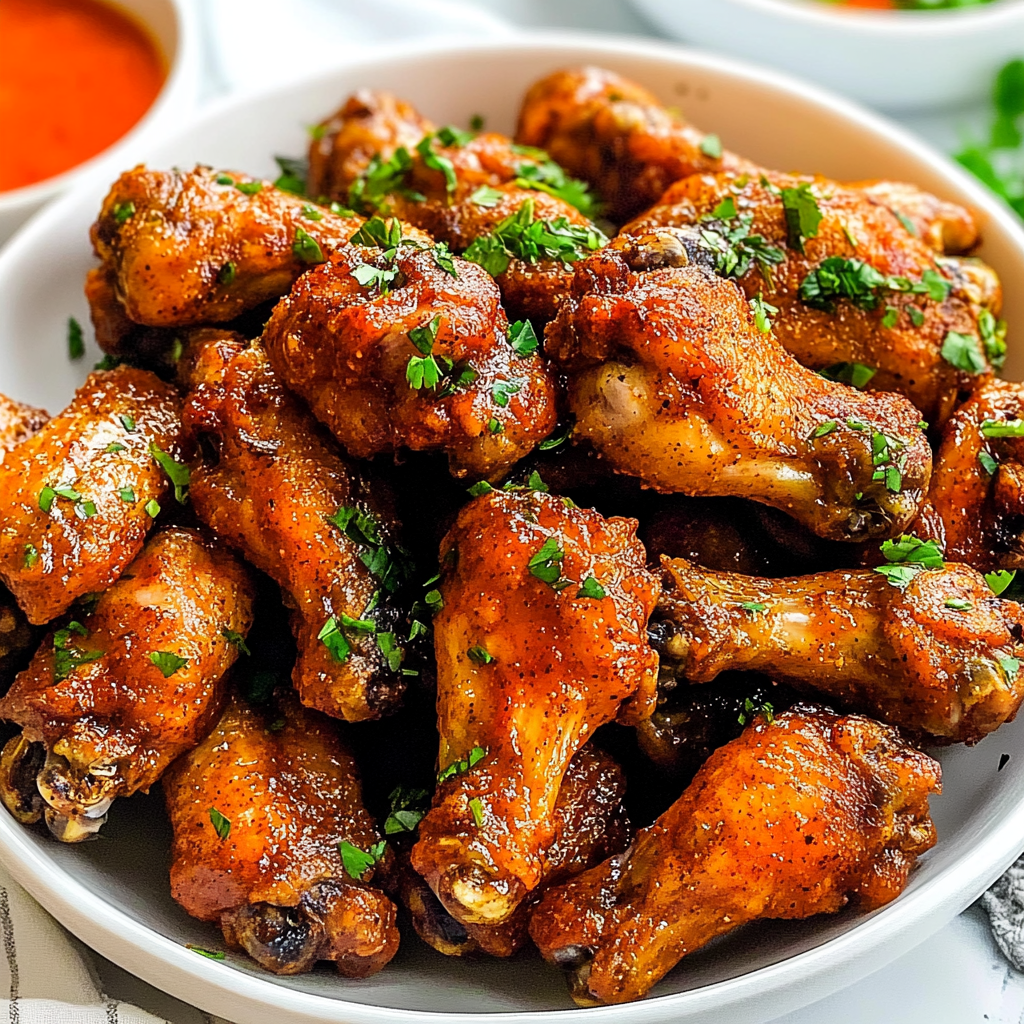 Recipe preparation for spicy chicken wings