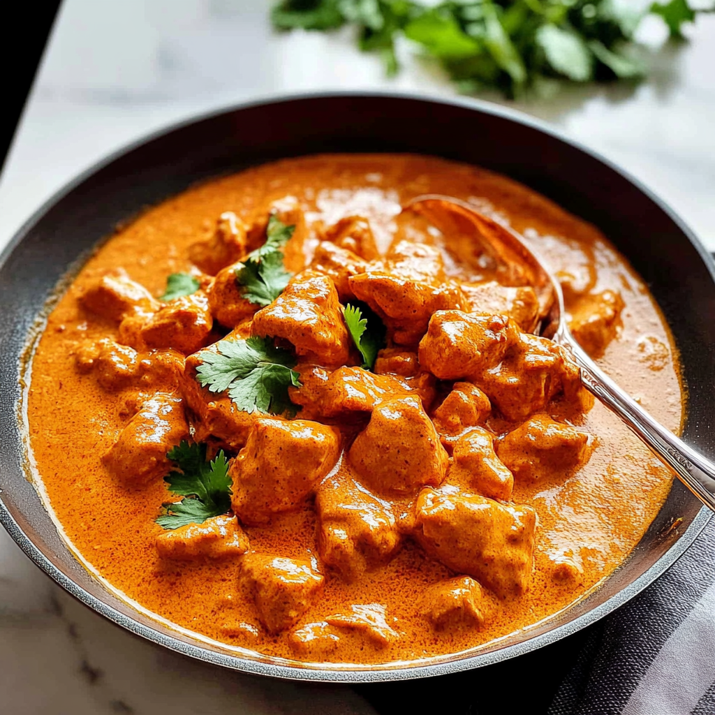 Recipe preparation for Butter Chicken