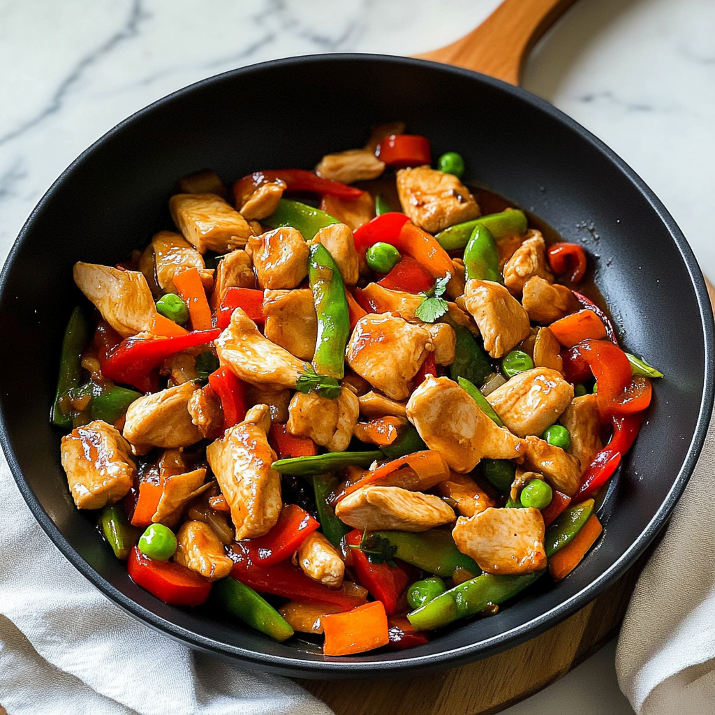Recipe preparation for chicken stir fry