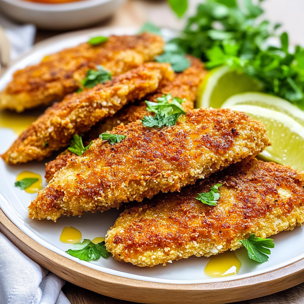 Recipe preparation for crispy chicken cutlets