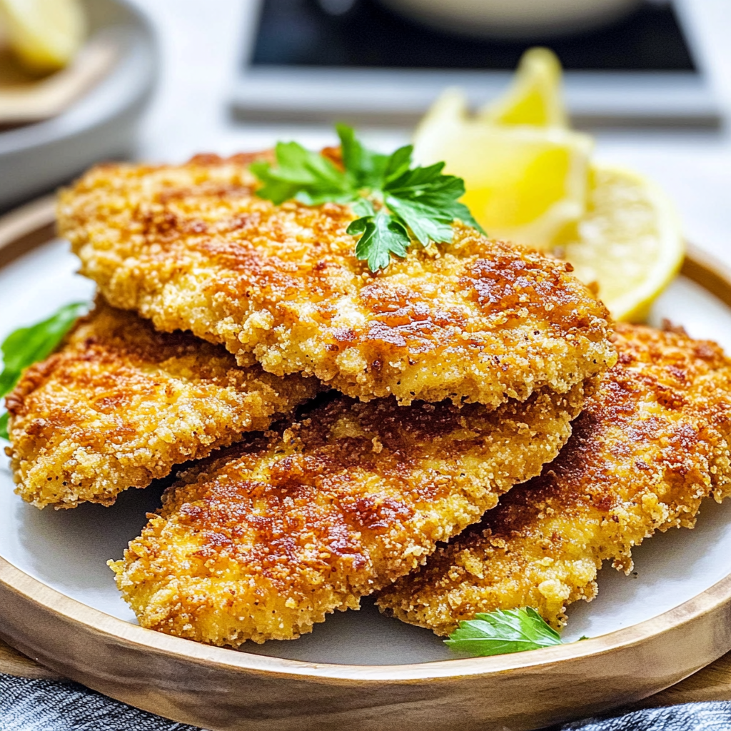 Recipe preparation for Crispy Chicken Cutlets