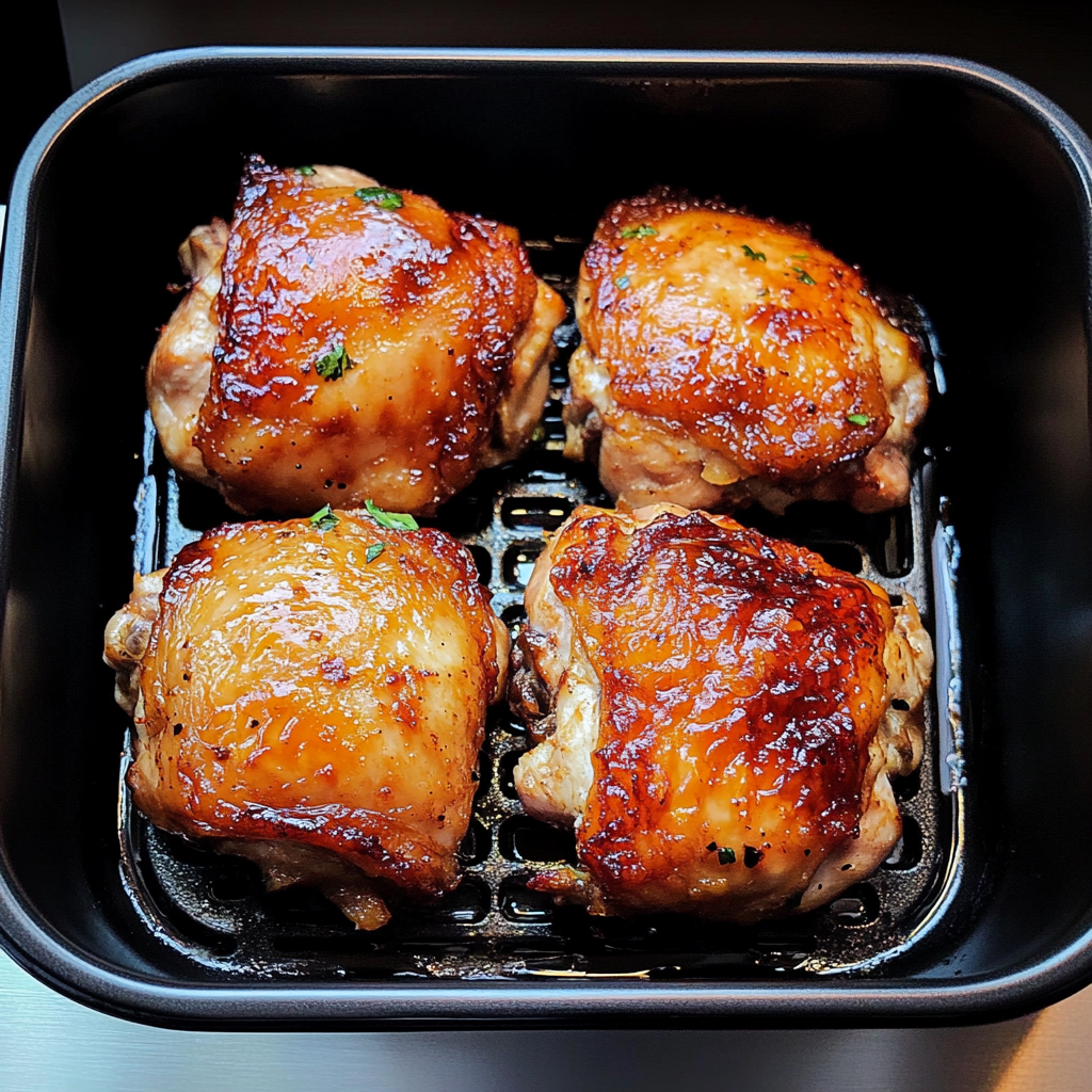 Recipe preparation for Air Fryer Chicken Thighs