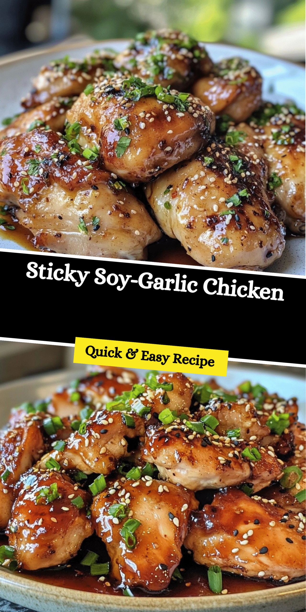Sticky Soy-Garlic Chicken