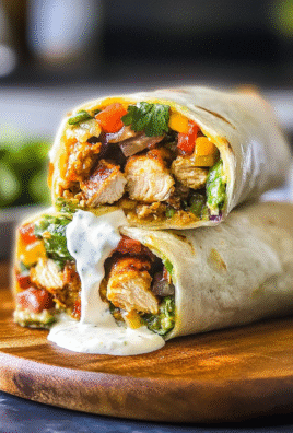Delicious Chicken Wraps & Burritos: A Cozy
