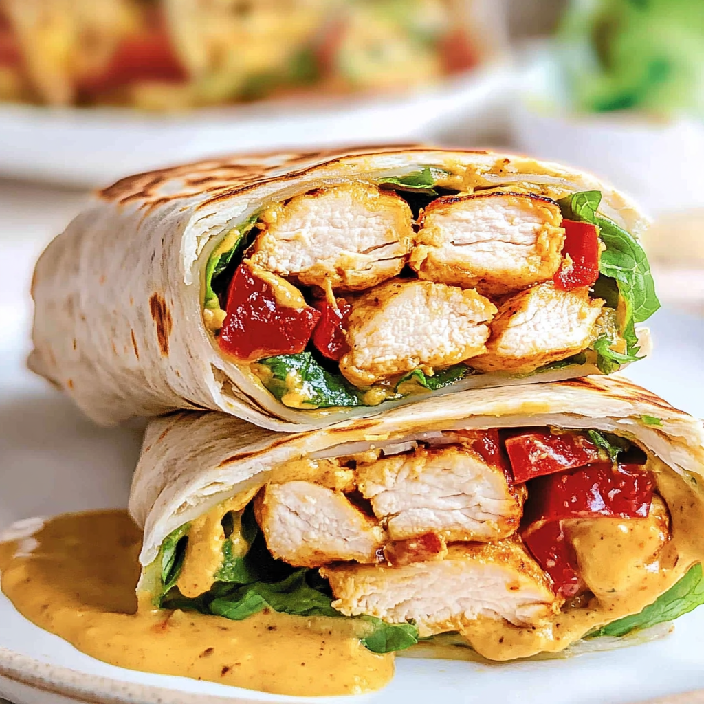 Recipe preparation for Chicken Wraps