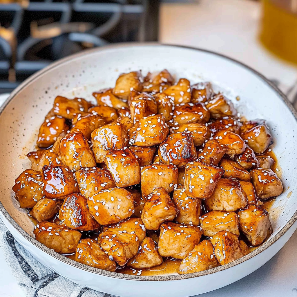 Recipe preparation for Honey Garlic Chicken