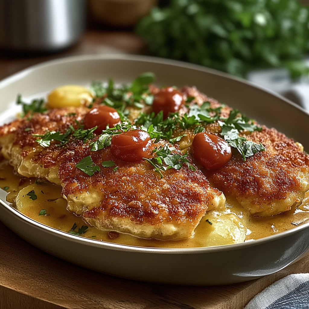 Recipe preparation for Lemon Garlic Chicken