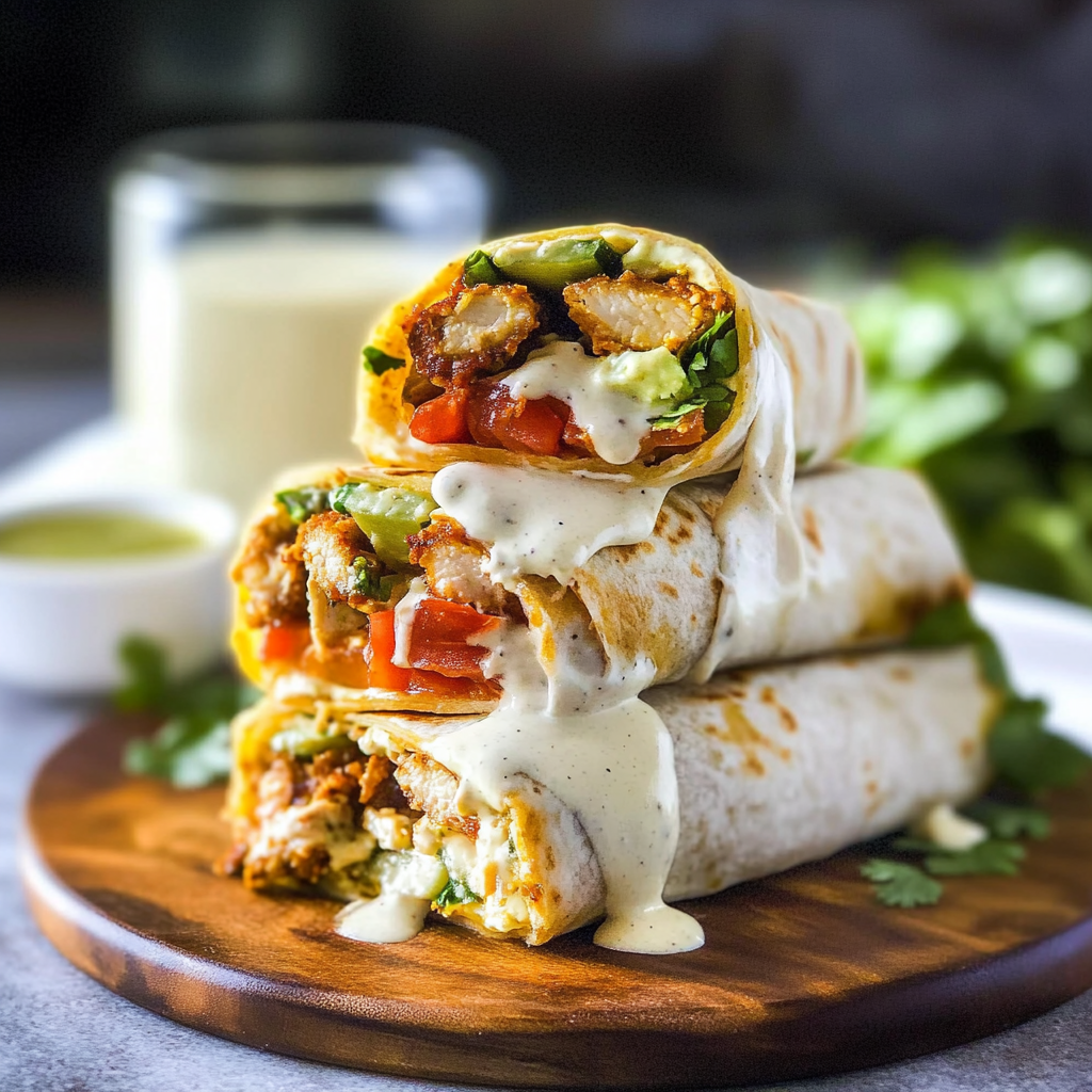 Recipe preparation for Chicken Wraps & Burritos