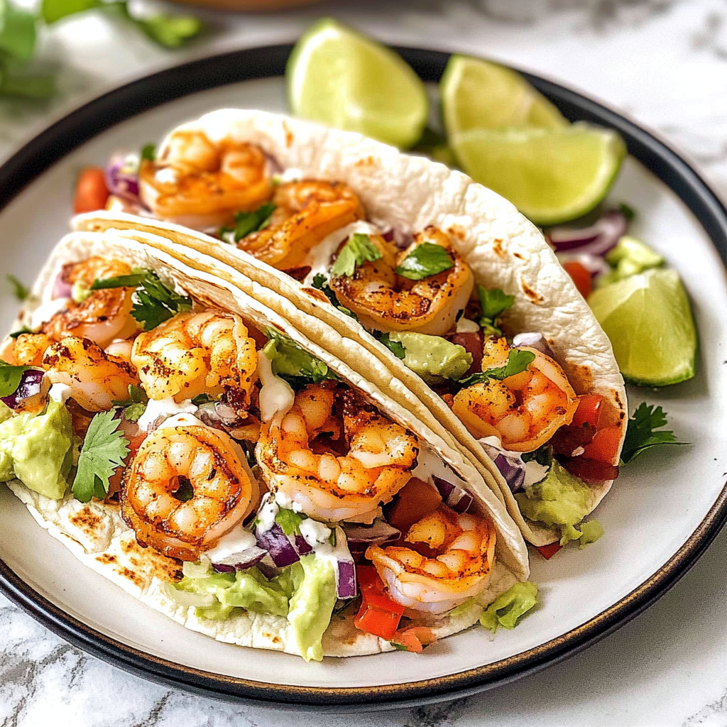 Recipe preparation for Shrimp Tacos