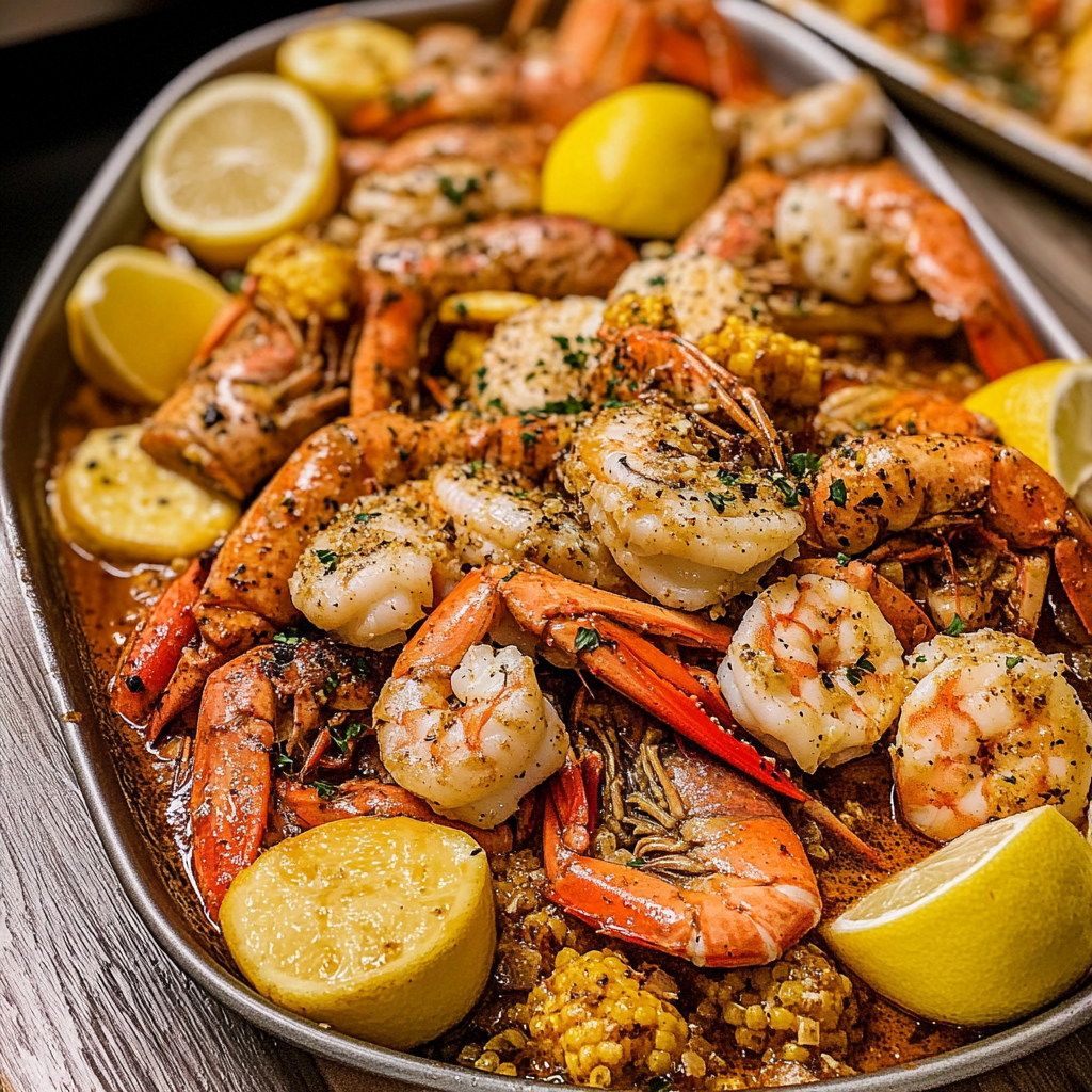 Recipe preparation for Seafood Boil (Butter Sauce)