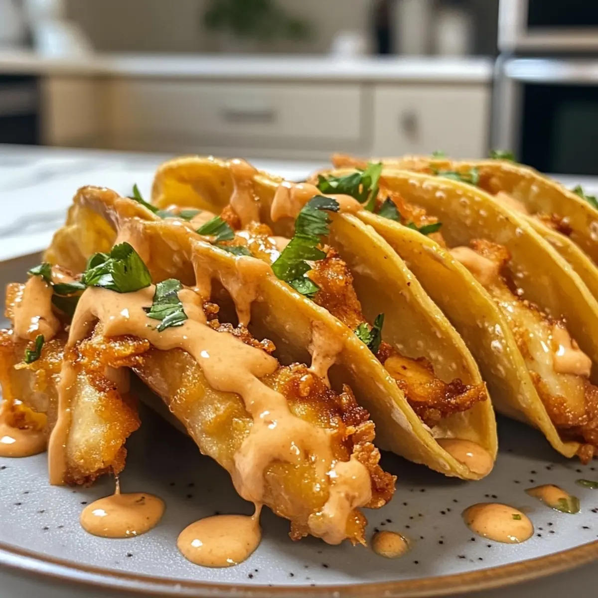 Crispy Chicken Wonton Tacos