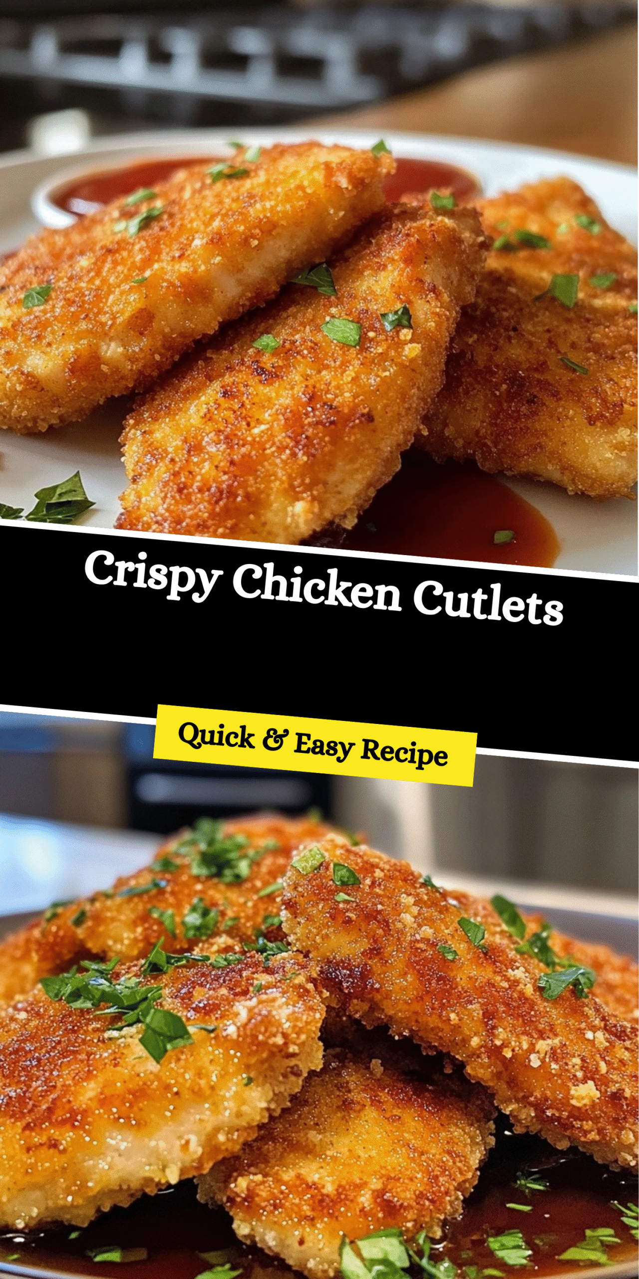 Crispy Chicken Cutlets