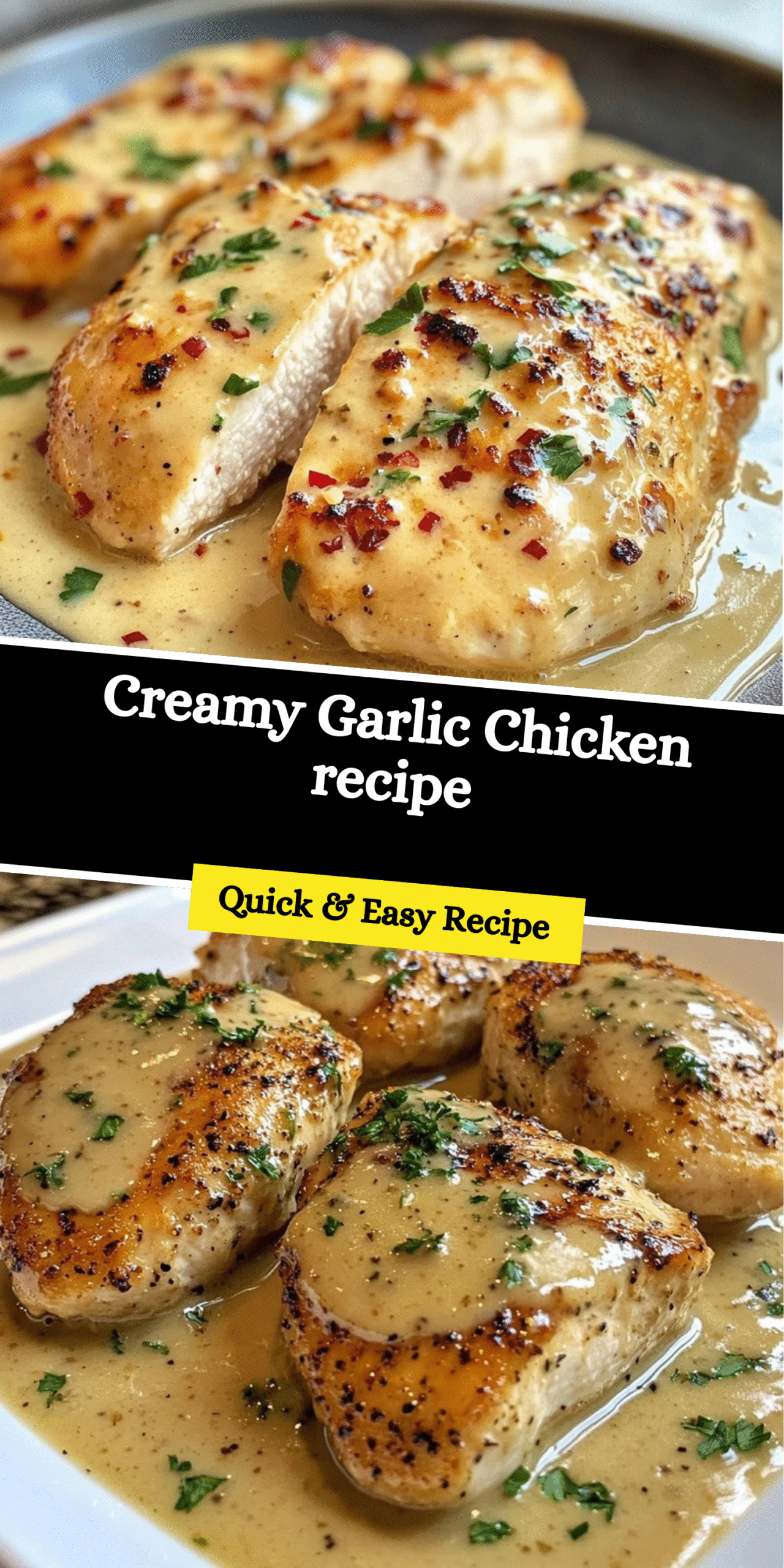 Creamy Garlic Chicken recipe