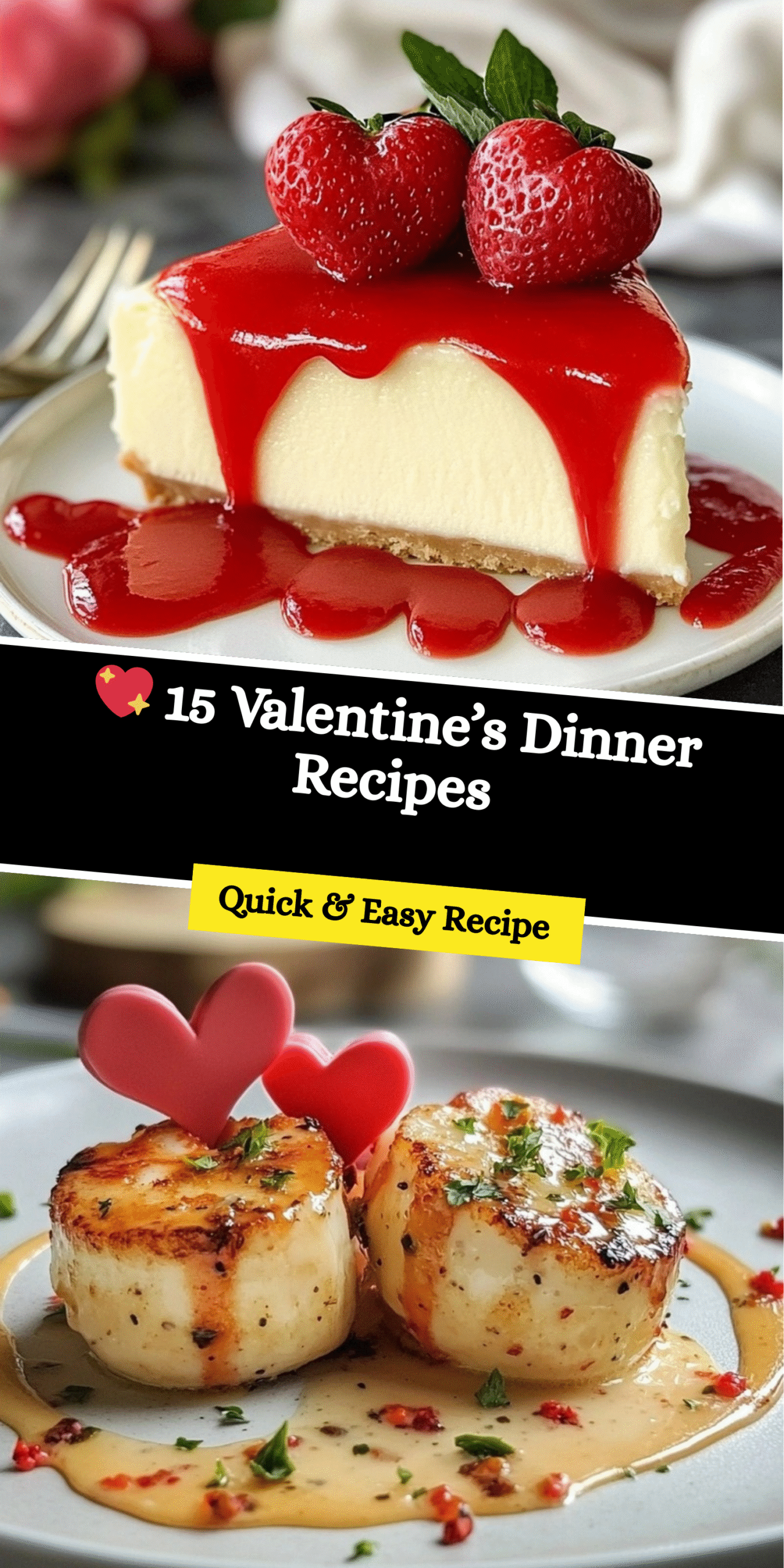 💖 15 Valentine’s Dinner Recipes