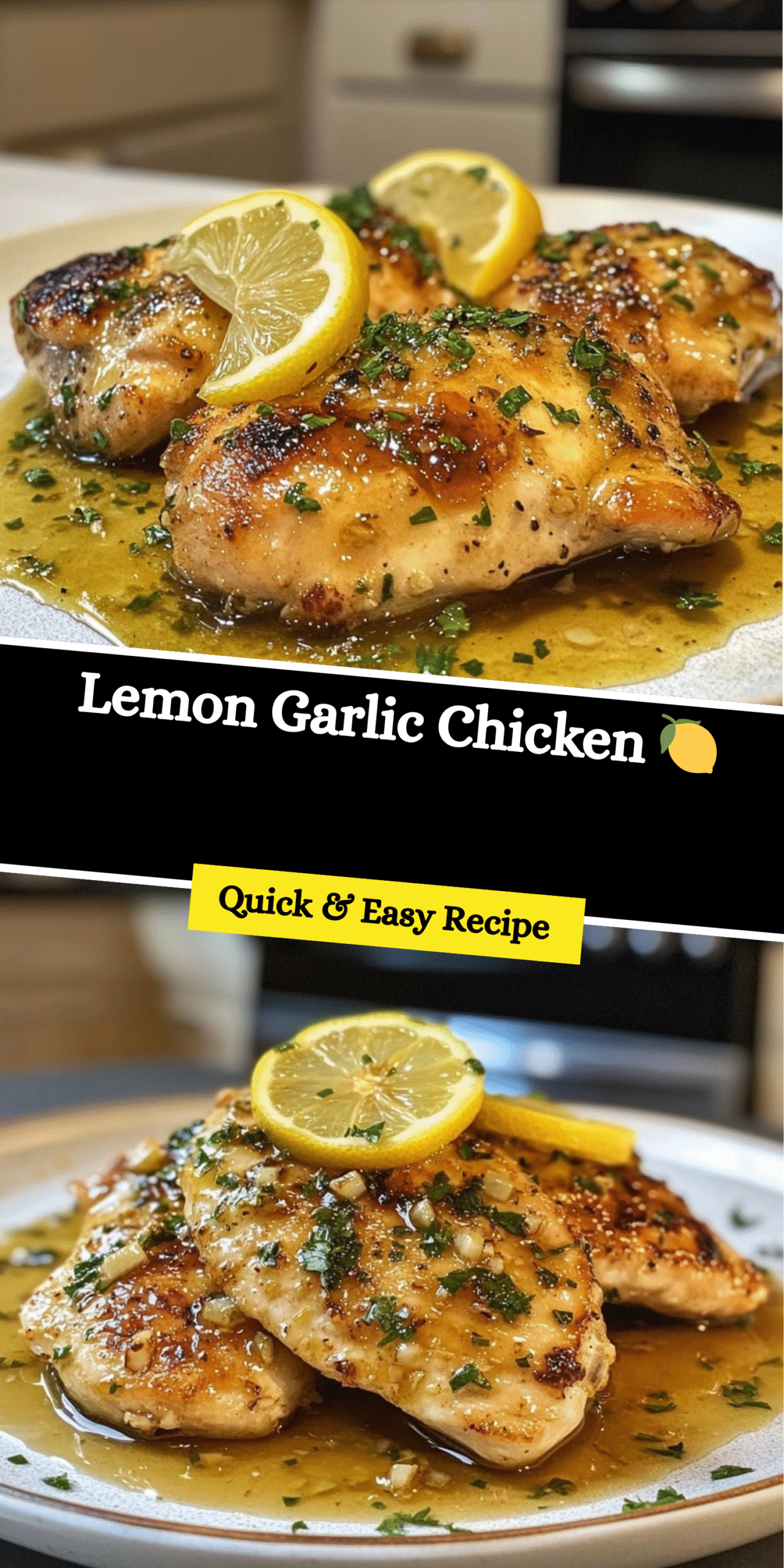 Lemon Garlic Chicken 🍋
