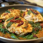 One-Pan Tuscan Chicken (spinach & sun-dried tomatoes)