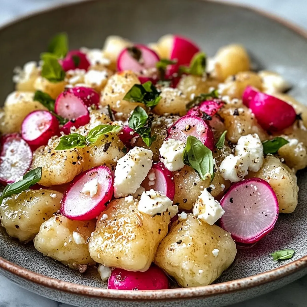 Sheet Pan Gnocchi with Roasted Radishes and Feta
