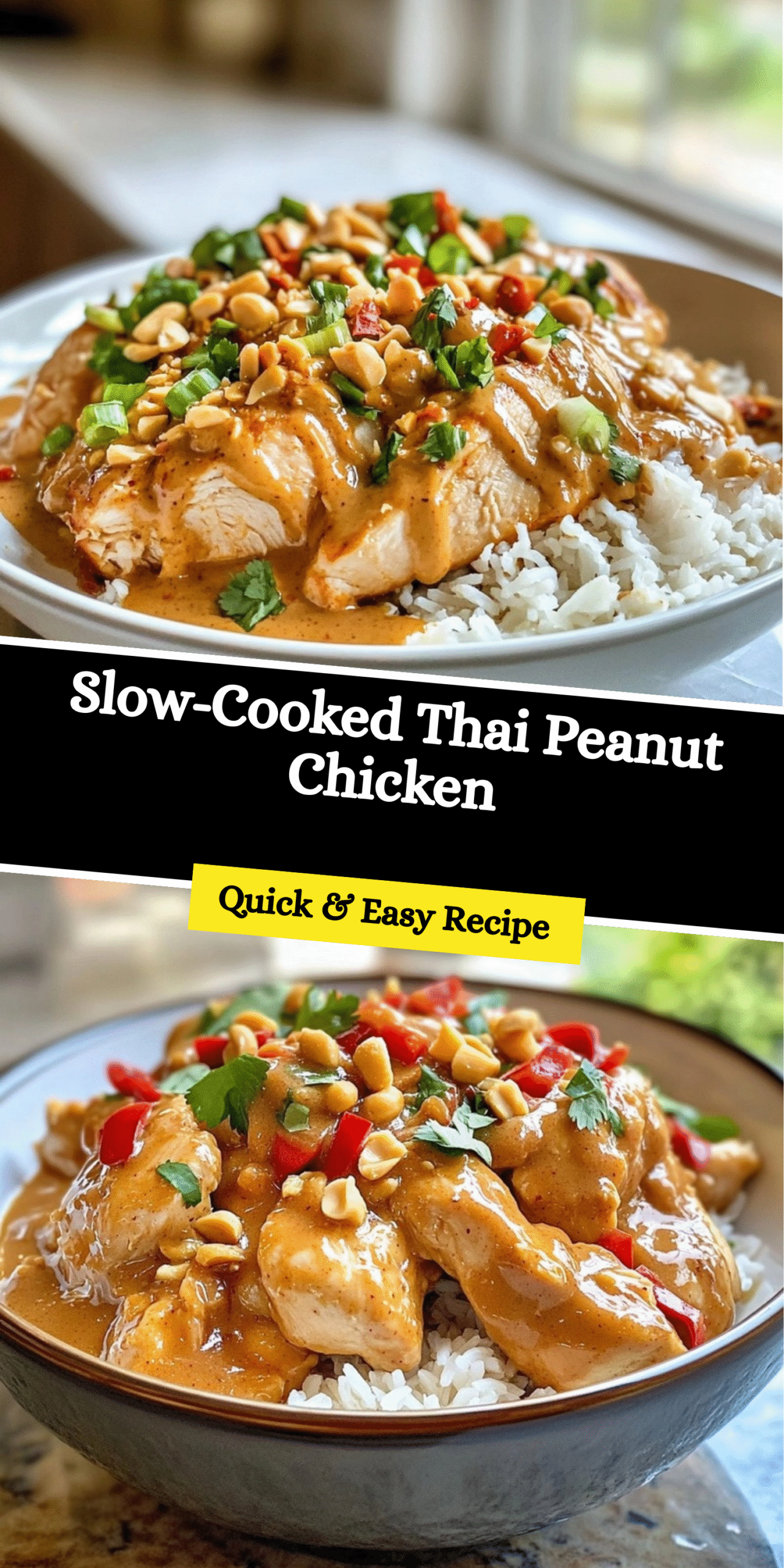 Slow-Cooked Thai Peanut Chicken