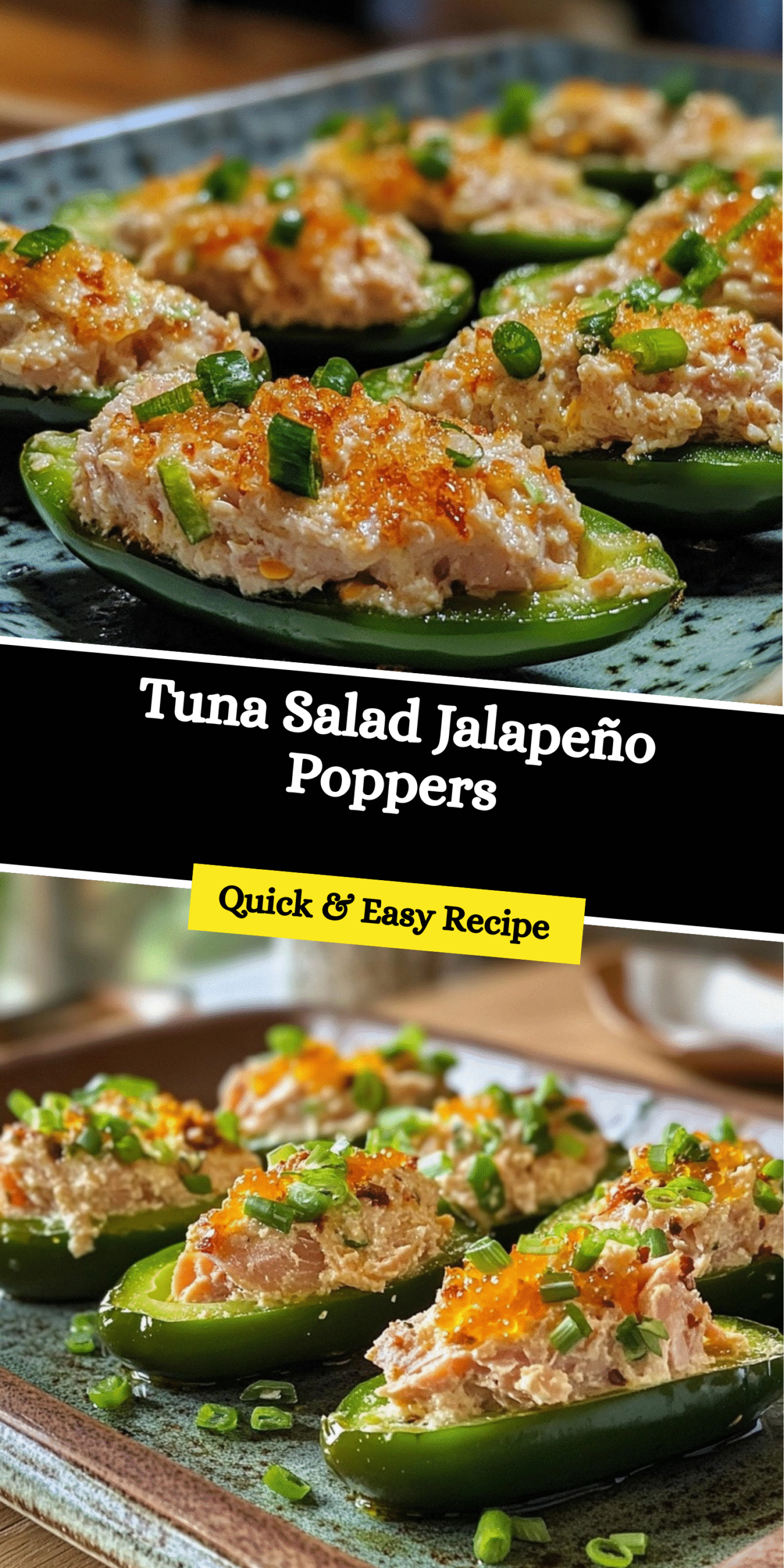 Tuna Salad Jalapeño Poppers