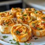 Buffalo Chicken Dip Pinwheels