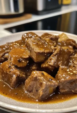 Slow Cooker Beef Tips and Gravy