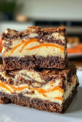 Carrot Cake Cheesecake Swirl Brownies