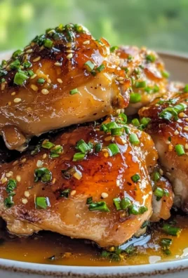 Honey Garlic Chicken Thighs