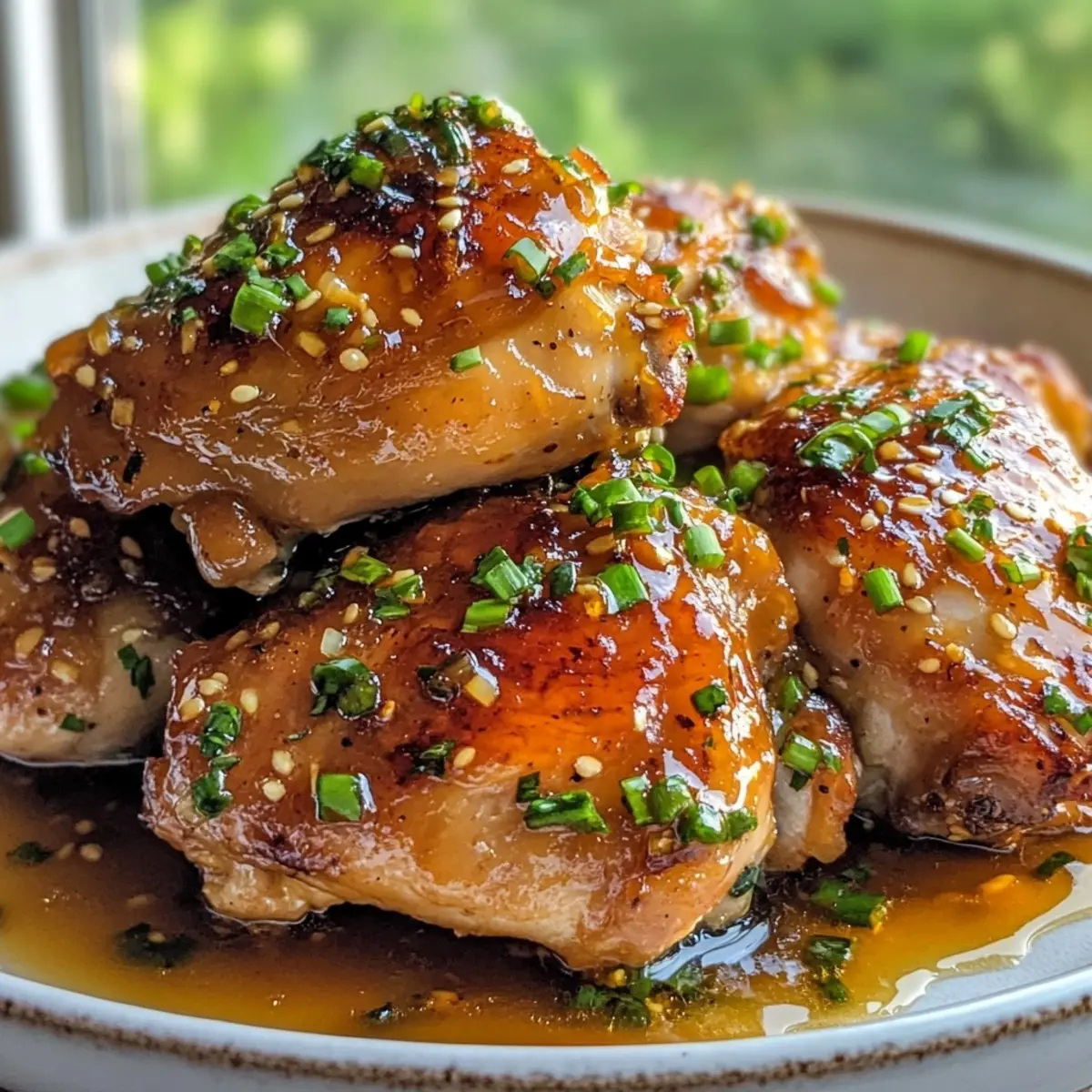 Honey Garlic Chicken Thighs